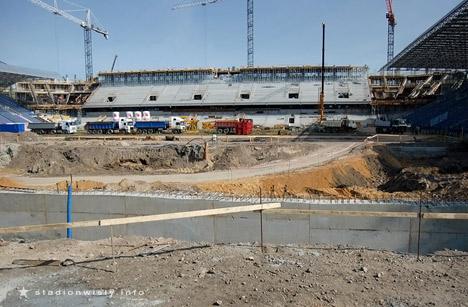 wykończona ścianka szczelinowa