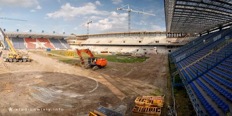 widok z tarasu pawilonu medialnego