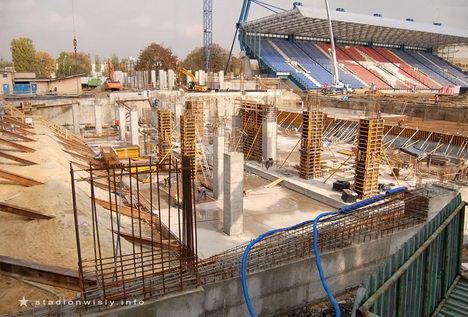 zachodnia strona budowy