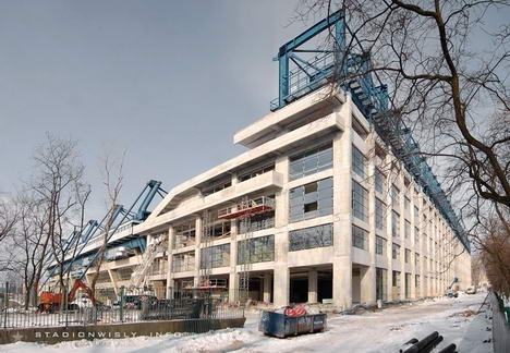 Nowa bryła stadionu w całej okazałości