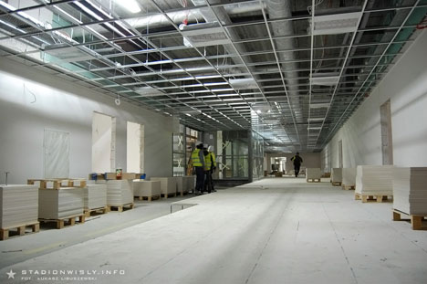 Korytarz na 1 piętrze trybuny